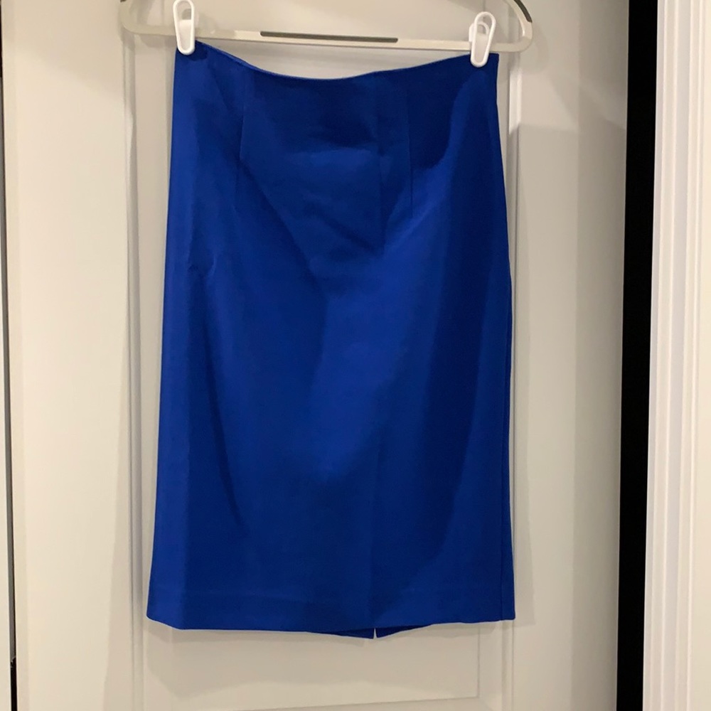 Royal blue pencil skirt